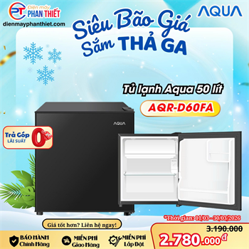 Tủ lạnh Aqua 50 lít AQR-D60FA(BS)