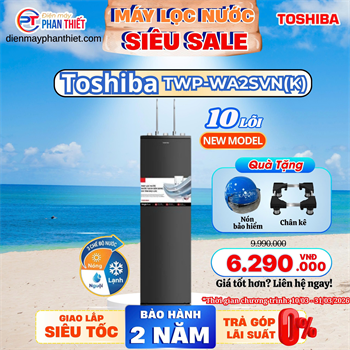 Máy lọc nước RO nóng nguội lạnh Hydrogen Toshiba TWP-WA2SVN(K) 10 lõi